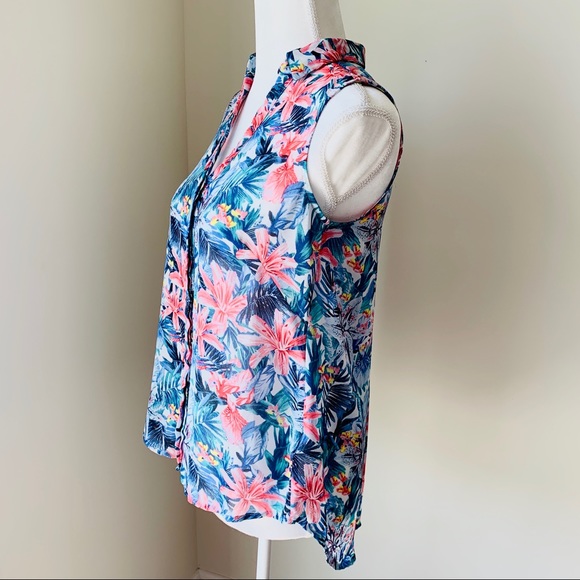 H&M Sleeveless Floral Blouse - Picture 3 of 7